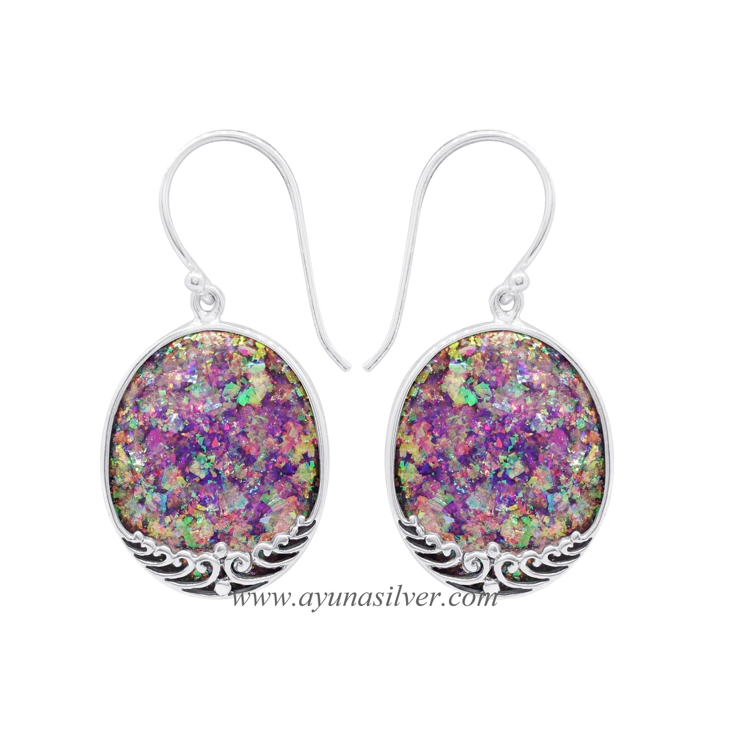 EARRING SER0868S_RS Purple