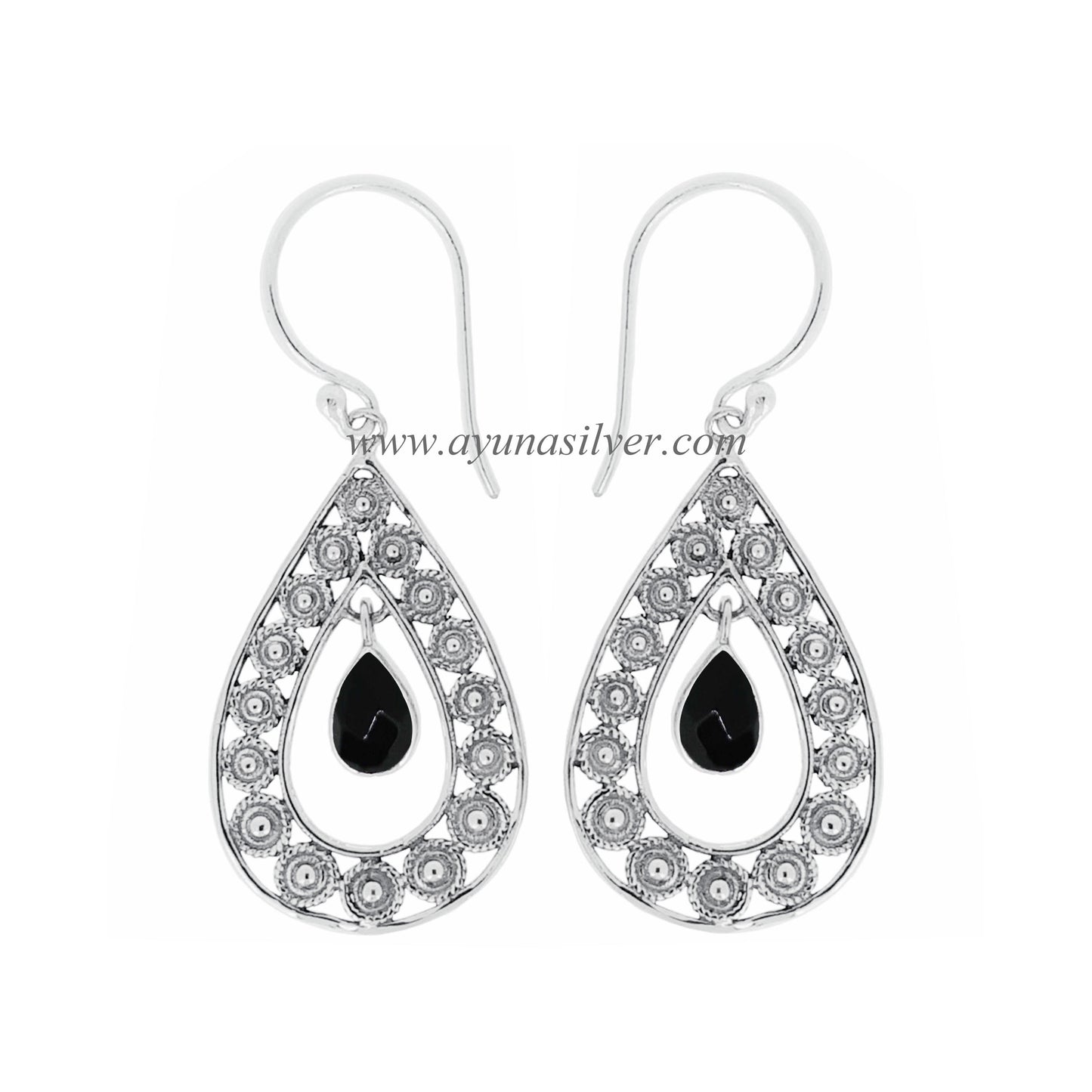EARRING SER0360_ONYX